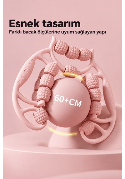 18 Tekerlekli Manuel Vücut Masaj Aleti Bacak Bel Kol Kalça Masaj Rulosu Selülit Aparatı