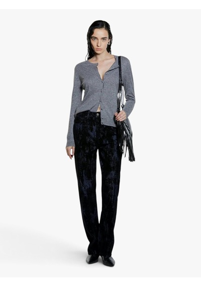 Sisley Yün Ve Kaşmir Karışımlı Ribana Detaylı Bisiklet Yaka Hırka Kadın Gri Hırka - 325a102hm5237 Sisley Yün Ve Kaşmir Karışımlı Ribana Detaylı Bisiklet Yaka Hırka Kadın Gri Hırka - 325a102hm5237