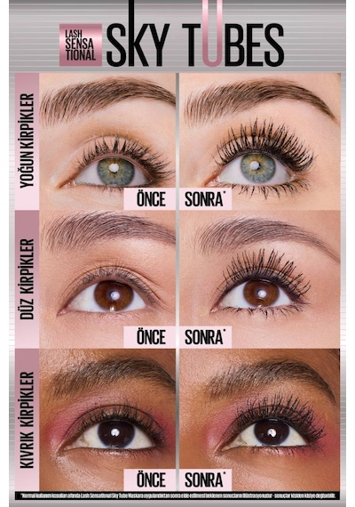 Lash Sensational Sky Tubes Maskara - Limitsiz Uzunluk Ve Hacim Etkisi Veren Tubing Maskara 3600531721534-11247 0