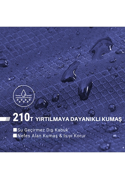 Kingcamp Freespace 250 Relax -8 C Geniş Uyku Tulumu Navy Sol F. Gri - Mavi