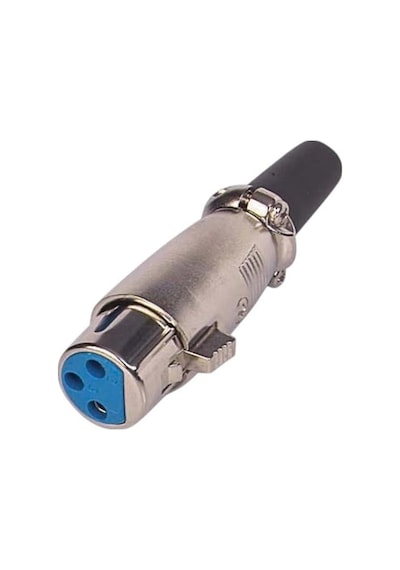 Powermaster Pm-10469 Metal Gövdeli 3 Pin Canon Xlr Dişi Jack Fiş