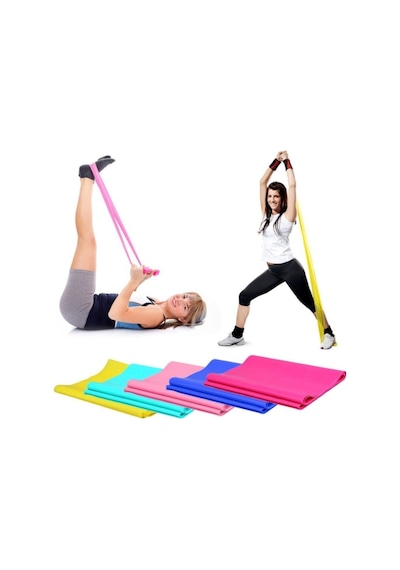 Pilates Bandı Yoga Egzersiz Bant Pilates Lastiği