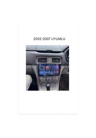 Subaru 2002-2007 Uyumlu Multimedya Carplay & Android Auto - Geri Görüş Kameras Hediye 8gb 8