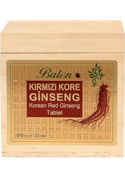 Kırmızı Kore Ginsengi Ekstraktı 600 MG 120 Tablet