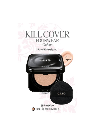 Cıca İçerikli, Yüksek Kapatıcı Yarı Mat Clıo Kill Cover Founwear Cushion Set 21c Lingerie Spf40pa++ 92176126
