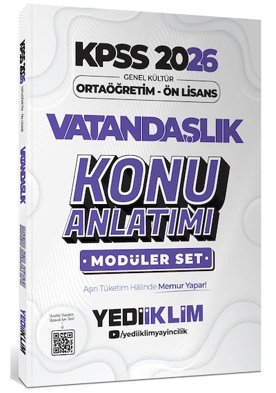 Yediiklim 2026 Kpss Ortaöğretim Ön Lisans Gy-gk Konu Anlatımlı Mo