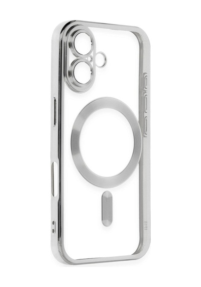 Apple iPhone Uyumlu 16 Plus Kılıf Kross Magneticsafe Kapak - Gümüş İtdark3627