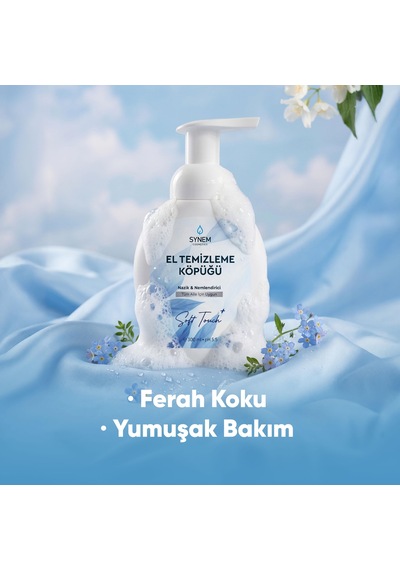 Synem Soft Touch Kremsi Nemlendirici  El Temizleme Köpüğü 300 ML