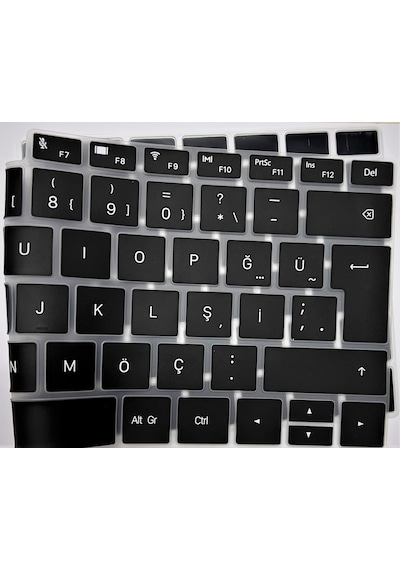 Huawei Uyumlu Matebook D14 Türkçe Q Silikon Klavye Koruyucu