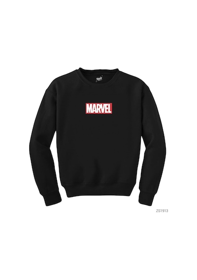 Marvel Classic Siyah Sweatshirt