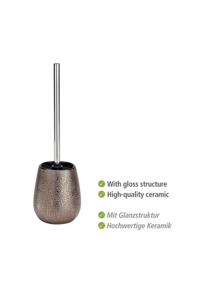 Marrakesh Klozet Takımı, Tuvalet Fırçası Tutucu, Seramik, Ø 12,5 X 41 Cm, Kahverengi Diğer