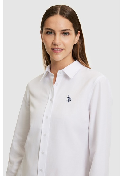 U.s. Polo Assn. Kadın Beyaz Gömlek Basic 50324791-vr013