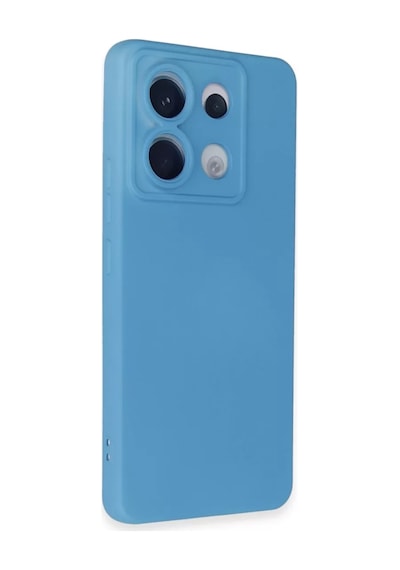 Xiaomi Redmi Note 13 Pro 5g Uyumlu Kılıf Nano İçi Kadife Silikon - Mavi