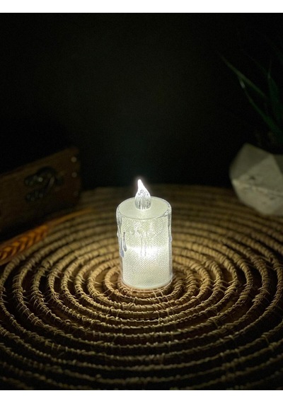 Titreyen Alevli Kristal Erimiş Led Mum 5'li Hareket Alevli Eriyen Yapay Mum Pilli Led Altın - Çelik Titreyen Alevli Kristal Erimiş Led Mum 5'li Hareket Alevli Eriyen Yapay Mum Pilli Led Altın - Çelik
