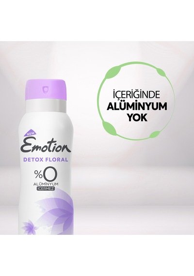 Emotion Detox Floral Kadın Alüminyumsuz Vegan Deodorant 4x200 Ml