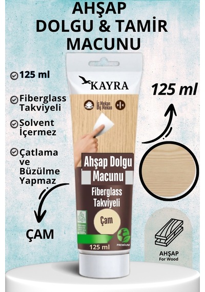 Çam Renk Ahşap Tamir Macunu 125 Ml Mobilya Masa Dolap Sehpa Çizik Çatlak Giderici Parke Çatlak Dolgusu Parke Çizik Tamiri Lamine Parke Ve Ahşap Yüzeyler İçin Onarıcı Macun Tahta Tamirat Macunu Çam