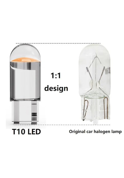 5 Adet Yeni Nesil T10 Led Ampul Park, Plaka, İç Aydınlatma Beyaz