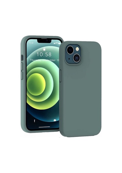 Smcaseİphone Uyumlu 13 Kılıf Liquid Lansman Wiriless Destekli Silikon Kırmızı