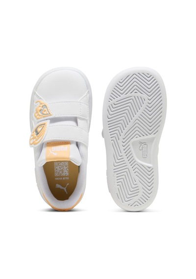 Puma Smash 3.0 Beyaz Kız Çocuk Sneaker Çok Renkli-sarı Çok Renkli - Sarı