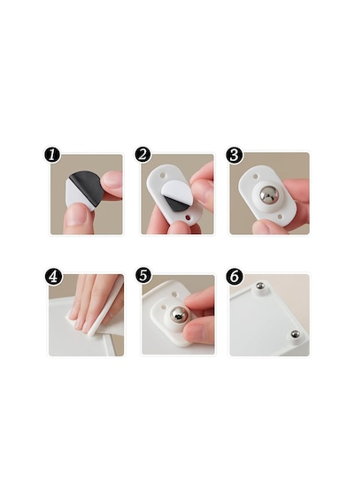 Kartelalı 4pcs Tek Bilya Tekerlekli Mobilya Eşya Taşıma Aparatı 360 8kg Taşıma Kapasite 4741