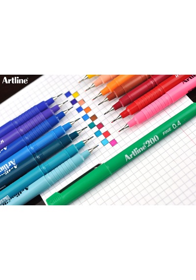 Artline 200 Fineliner Kalem 0.4 Mm - Sarı