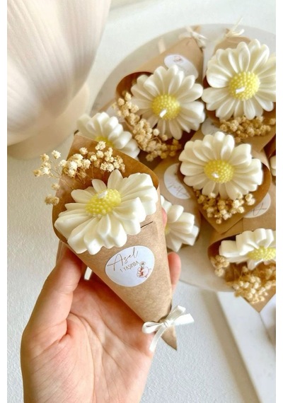 Bernami Mumluk Şamdanpinterest 20 Adet Papatya Mum Nikah Şekeri, Doğum, Sünnet, Düğün Nişan Söz, Kına, Hediyelik Diğer