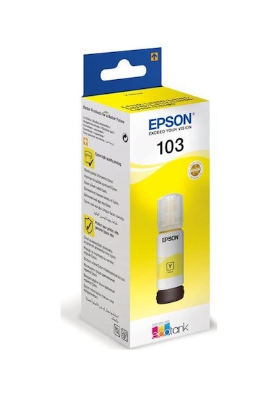 Epson C13t00s44a 103 Ecotank Yellow Ink Bottle
