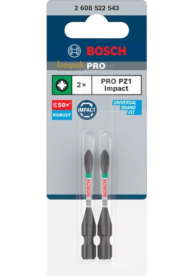 Bosch Pro Impact Pz1 55 Mm Yıldız Bits Uç 2'li 2608522543