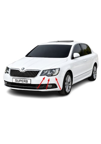 Skoda Superb 2013-2015 Arası Hella Sağ Ve Sol Far Takım Ledli D3s Xenon 3t1941017h / 3t1941018h