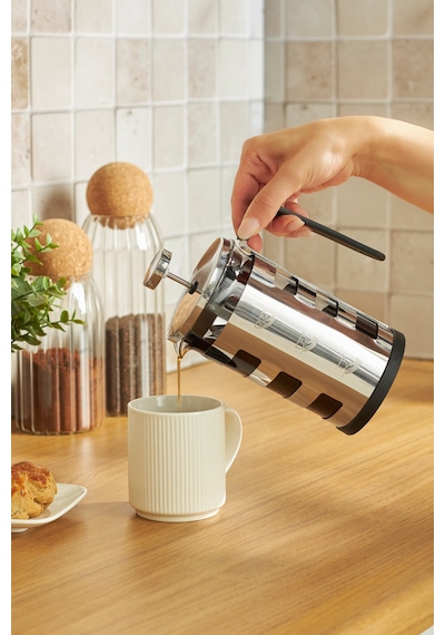 Karaca Glory Metal French Press 600 Ml Gümüş