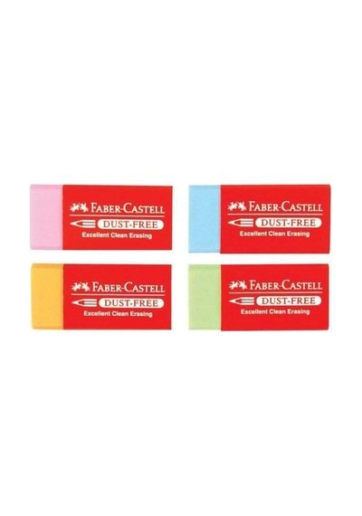 Faber-castell Dust-free Renkli Silgi, Bir Adet, Pvc-free