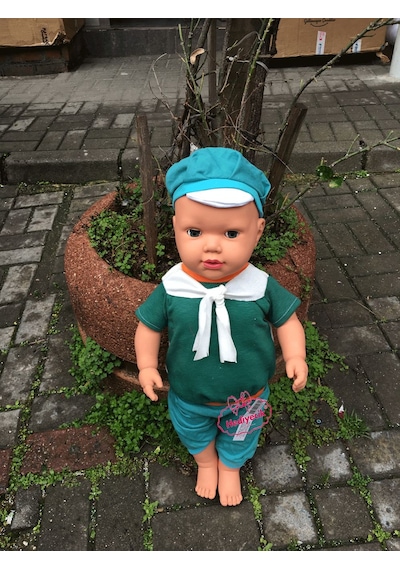Şok Tarık Oyuncak Büyükboy 60 Cm Türkçe Konuşan Et Bebek Videolu Zenci Esmer