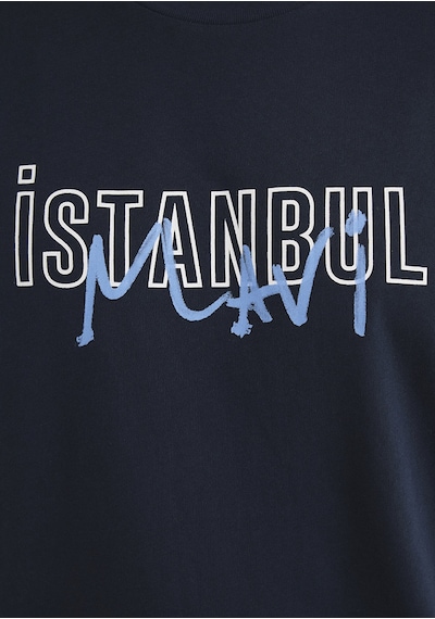 Mavi - İstanbul Baskılı Lacivert Tişört 067114-34319-Lacivert
