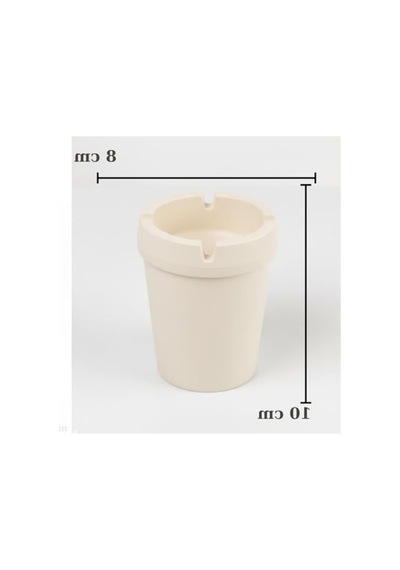 Duman Kanallı Modern Plastik Küllük, 10 Cm Yükseklik