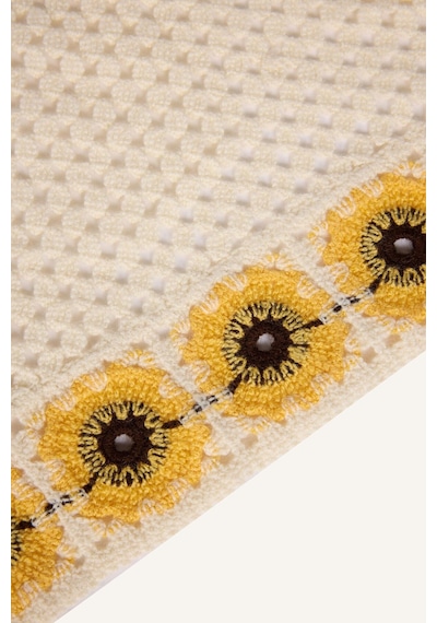 Defacto Kadın Çiçekli Örme Bandana I6818ax26smyl15 Sarı-yl15