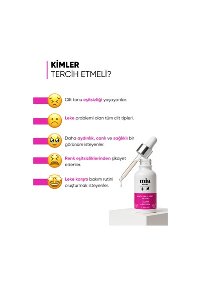 Mia Klinika Koyu Leke Karşıtı Serum 30 ML