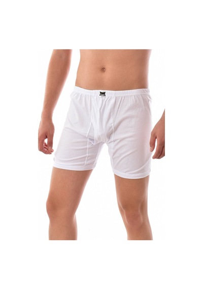 Erkek Beyaz 6 Adet Tutku Paçalı Boxer 0110 001
