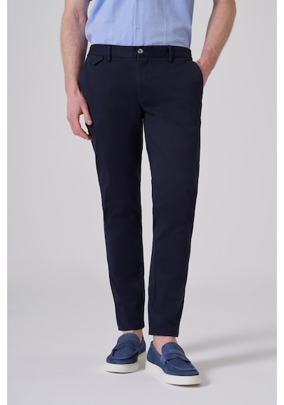 Morven Erkek Lacivert Pamuk Trend Slim Fit Chino Pantolon 26ks003008200 Lacivert
