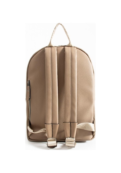 Unisex Sırt Çantası 38 24 Cm Suni Deri Laptop Bölmeli Business Evrak Çantası Mega Bag Vizon