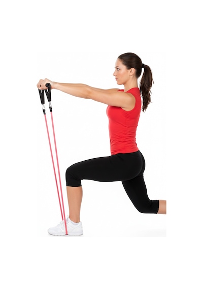 100 Metre Rulo Direnç Bandı - 10mm Çap 9kg Orta-sert Seviye - Profesyonel Fitness Ve Pilates Lastiği Kırmızı Kırmızı
