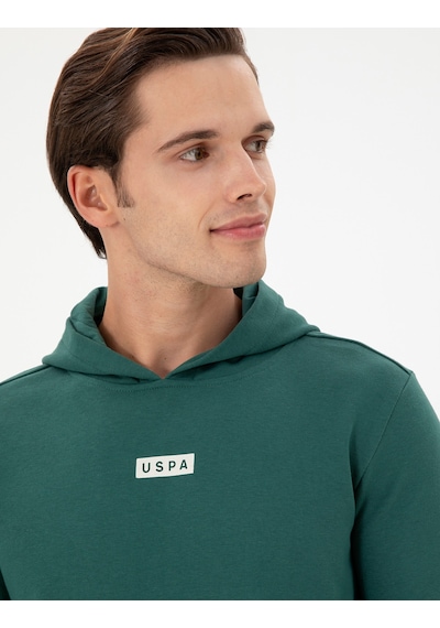 U.s. Polo Assn. Erkek Koyu Yeşil Sweatshirt 50293359-vr079 Koyu Yeşil