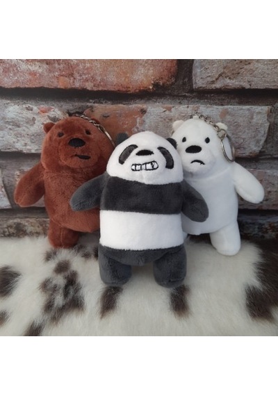 Kafadar Ayılar 3'lü Peluş Anahtarlık Seti