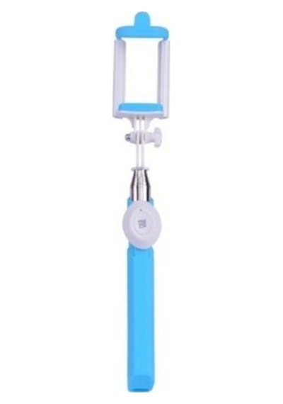 P3 Apple Uyumlu iPhone Android Bluetooth Kumandalı Selfie Çubuğu-mavi