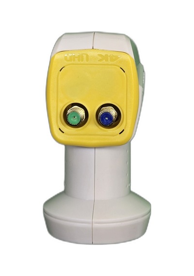Çiftli Lnb - 4k Ultra Hd Uyumlu Twin Universal Lnb - Konnektör Koruyucu Kapaklı