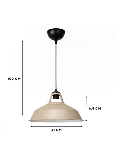 Homing Dock İskandinav Metal Sarkıt Bej