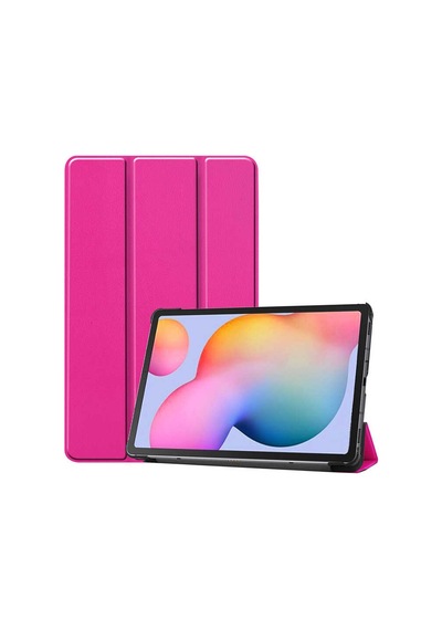 Zore Galaxy Tab S7 Plus T970 Uyumlu Smart Cover Standlı 1-1 Kılıf-pembe