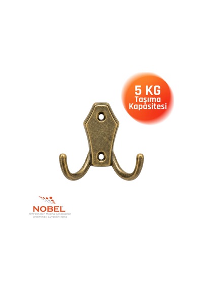 Ri Ko Askı, Metal Vestiyer Askısı, Anti K Sari, Duvar Ve Dolap Askılığı 5'li Set Vidalı