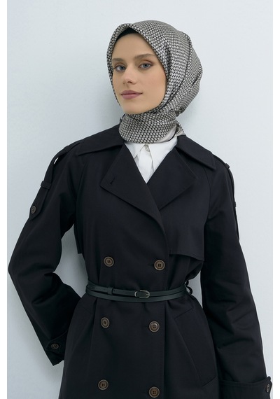 Armine Saf İpek Sura Eşarp-2026 İlkbahar-yaz- 952800d Siyah-Vizon