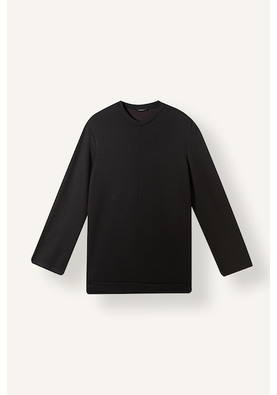Defacto Regular Fit Bisiklet Yaka Önü Dikiş Detaylı Uzun Kollu Tunik Basic Sweatshirt I4194ax26aubk81 Siyah-bk81