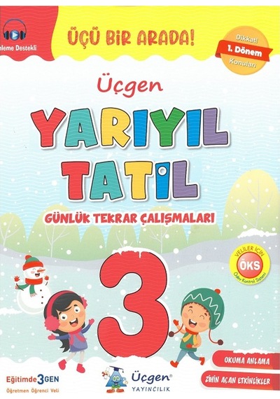 3.sınıf Yarıyıl Tatil Kitabı+fun For Winter Holiday -2024
